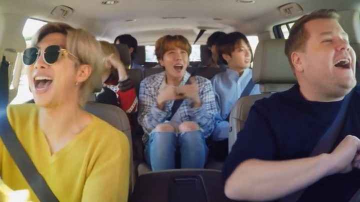 BTS invade aula de dança com James Corden no Carpool ...