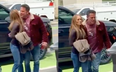 Jennifer Lopez e Ben Affleck se cumprimentam com beijo no rosto em meio a rumores de divórcio