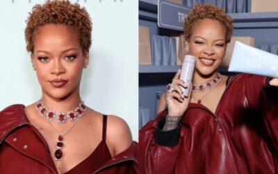 Rihanna muda visual e aparece com cabelos naturais no lançamento de sua linha “Fenty Hair”